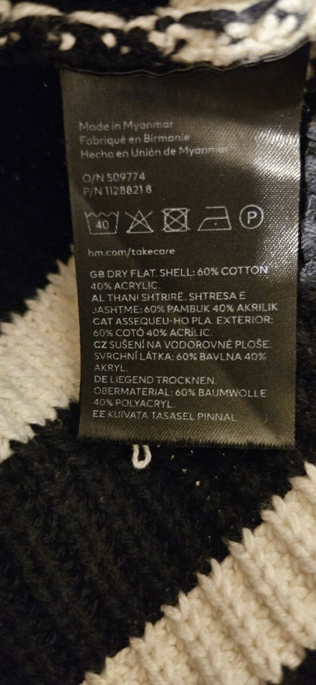 H&M Pullover & Sweatshirts: H&M Strickpullover, Gr. M, schwarz-weiss gestreift 👍 – Gebraucht aus Basel von NikaV13 4