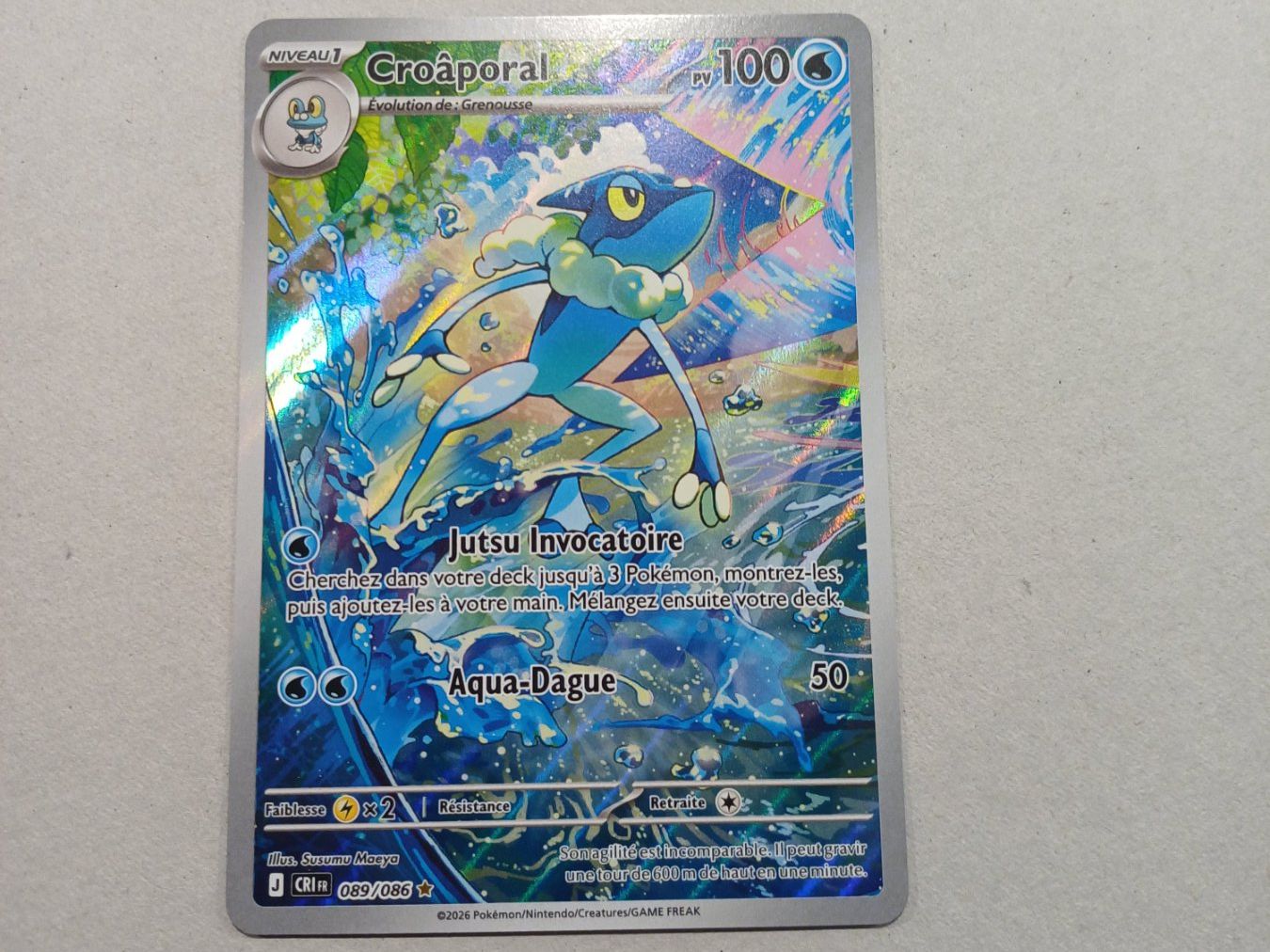 Pokémon Carte collezionabili: Croâporal - alternative - 089/086 - FR – Usato da Bernex venduto da Adrieneagle