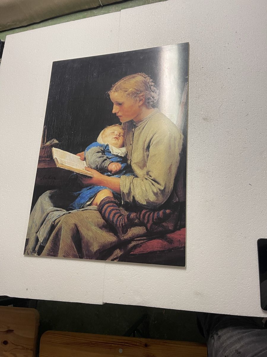 Foto & Immagini: Albert Anker "Friedliche Stunden" Bild Nr. 58 von 990 – Usato da Hergiswil NW venduto da Antik-Edel 1