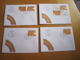 GA 1999 FDC 125 Ja UPU Block Serie und einzeln NUR 75 RP