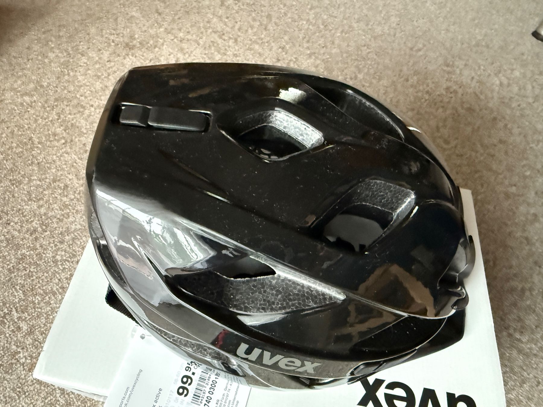 Uvex Helme: Neuer UVEX active Velohelm, 56-60cm, schwarz – Neu und originalverpackt aus Thun von dane_pao 3