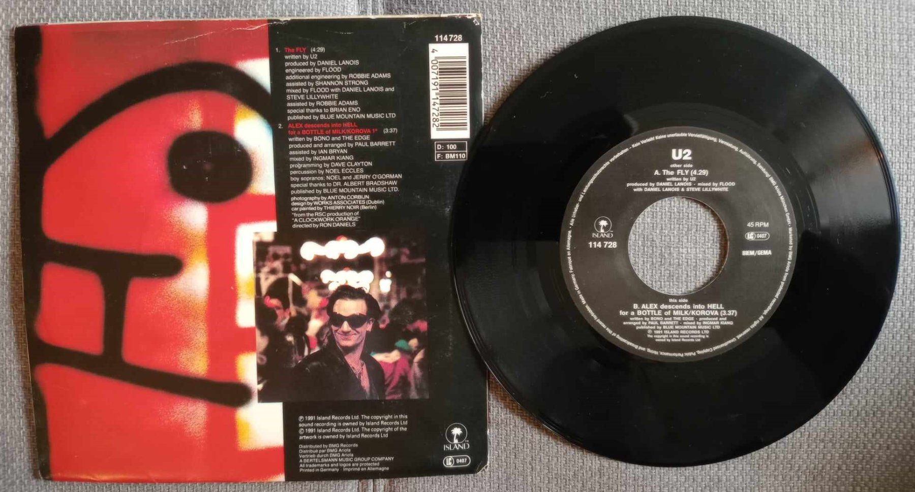 Vinyles: U2 – The Fly / disque 7" vinyl 1991 – D'occasion à Le Locle par borgespatricia 1