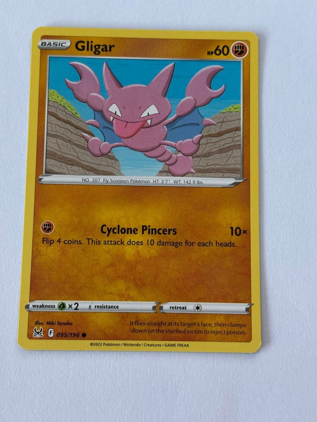 Pokémon Sammelbilder & Trading cards: Pokemon-Karte Gligar 095/196 – Gebraucht aus Herisau von Seyashop1