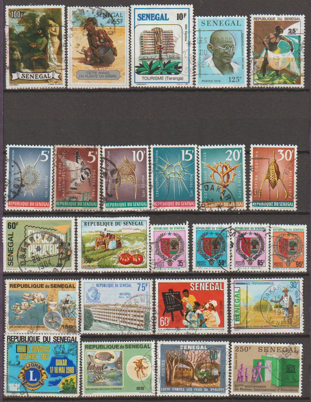 Alle Briefmarken: Senegal lot divers – Gebraucht aus Crans-Montana von kira56