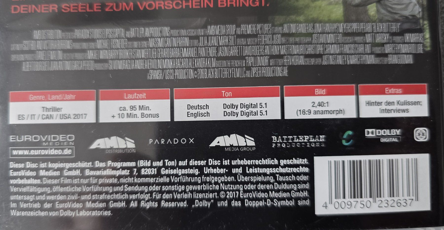 Tutti i DVDs: DVD Black Butterfly / Antonio Banderas – Usato da Oetwil am See venduto da fineli2 1