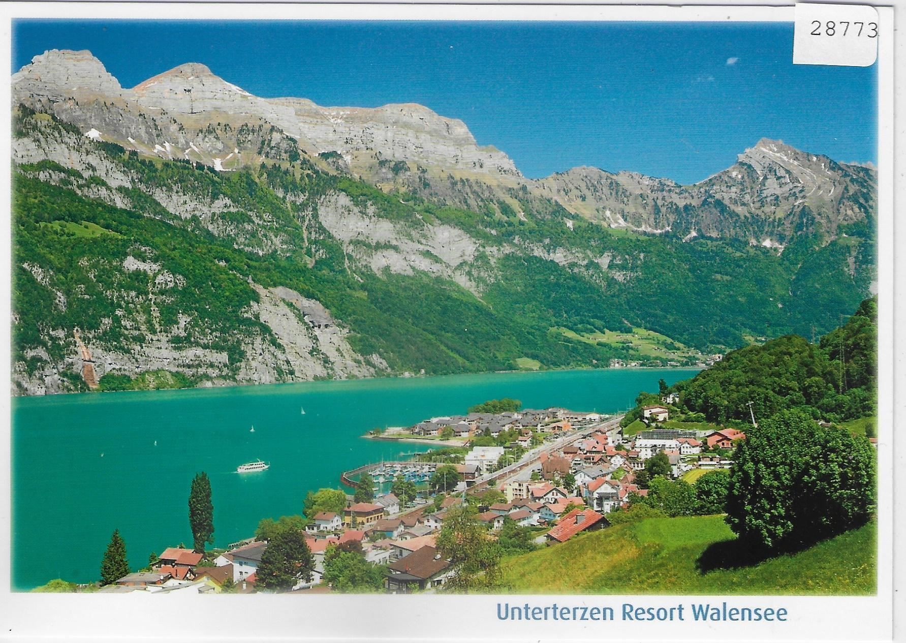 Ansichtskarten: Unterterzen Resort Walensee – Gebraucht aus Ettingen von Kartenplanet
