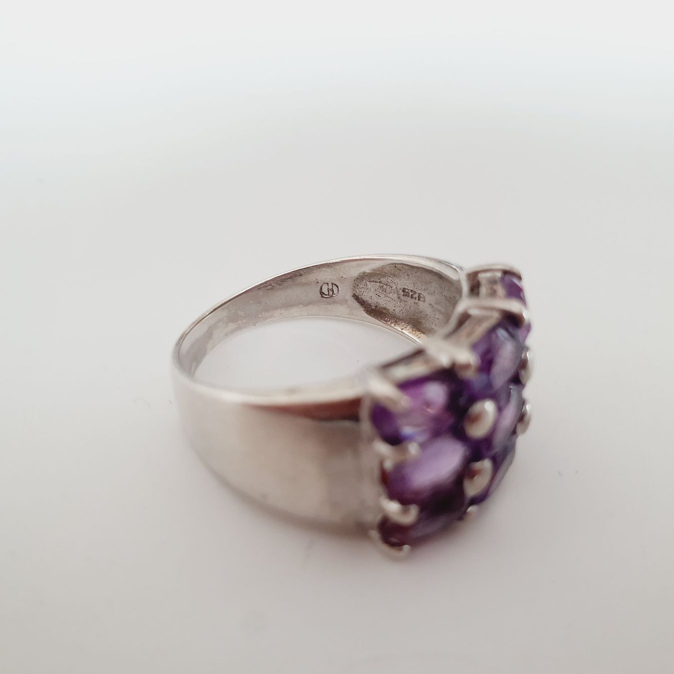Anelli: Ring mit Amethysten in Silber 925, Gr 19,3 mm – Usato da Kreuzlingen venduto da Wunderkiste123 8