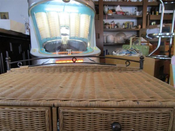 Schreibtische: Nissen String Rattan Schreibtisch Hocker Landh Nissen String – Gebraucht aus Luzern von antikdesign2552 7