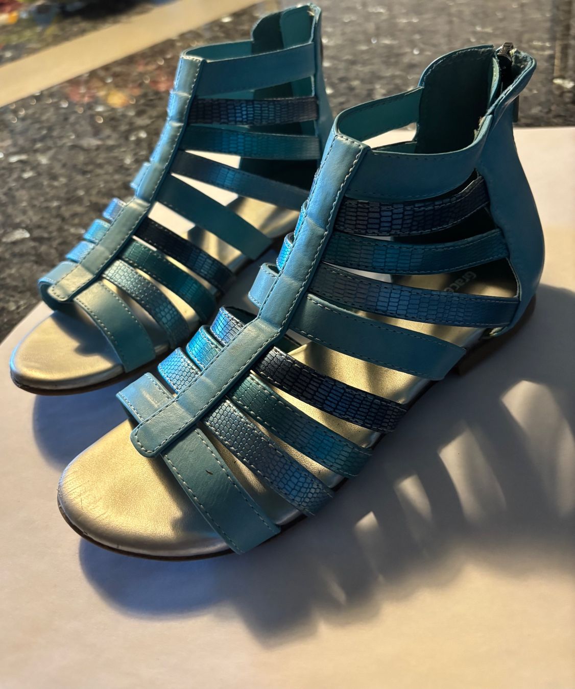 Graceland Schuhe für Mädchen: Türkise Mädchen Sandalen – Gebraucht aus Sulz AG von ZIRON-ART 2