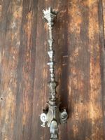 Antiker massiver Kerzenständer aus Metall (Eisen) Vintage