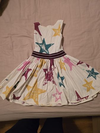 Molo Girls Dress with Stars Size 110-116, Cute Summer!