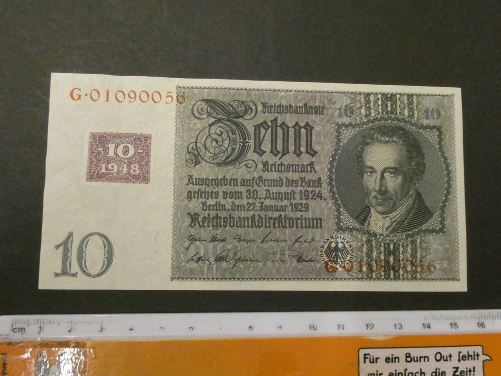 DDR 1948, 10 Deutsche Mark, 1. Ausgabe Kaufen auf Ricardo