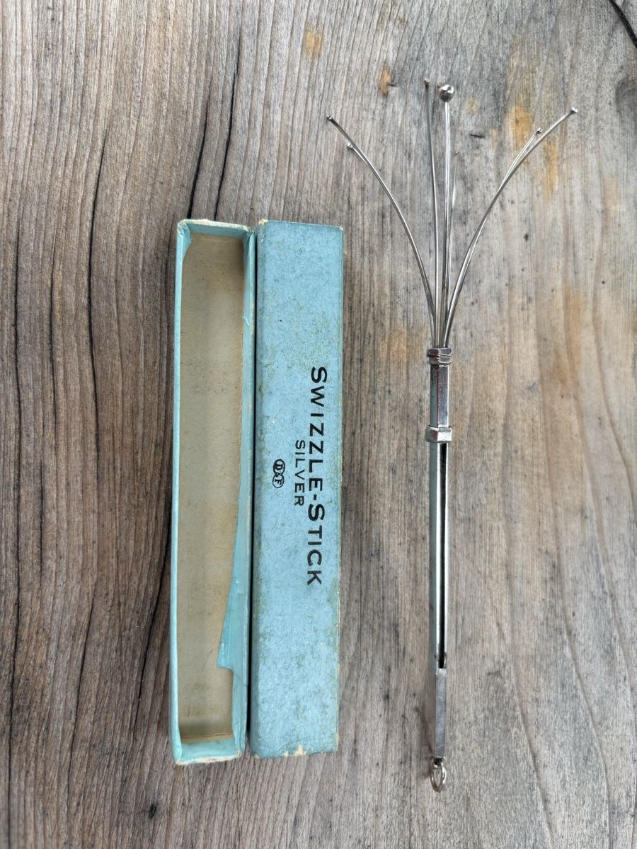 Set di posate: SWIZZLE-STICK SILBER mit Box, Sterling Silber antik – Usato da Würenlos venduto da Ashley24