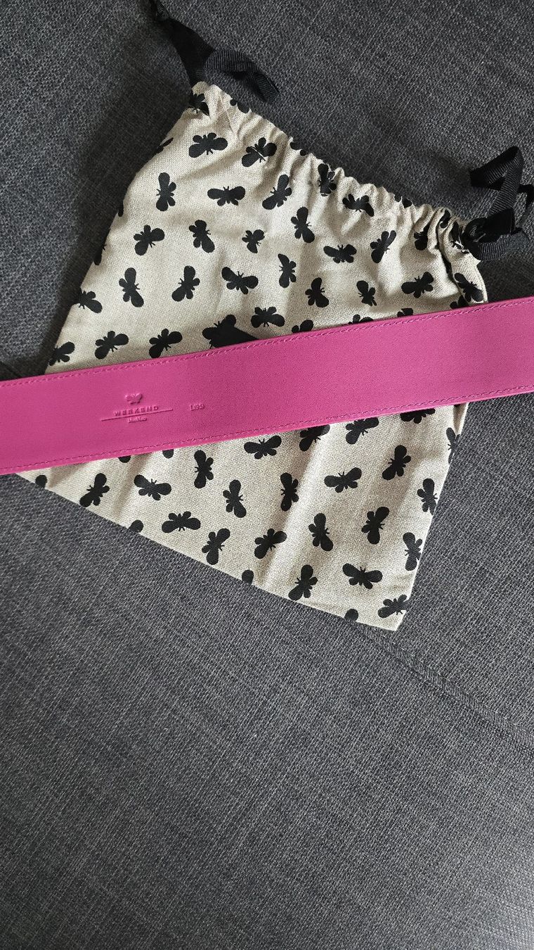 Max Mara Gürtel: Weekend Max Mara Guertel, Pink, Neu mit Etikett – Neu und originalverpackt aus Aristau von rap_6nvq 1