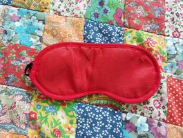 Schlafmaske / Schlafbrille Rot, neu 🌙 Klassische rote Maske