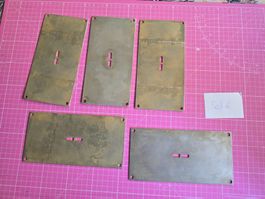 Modellbau Baustellenzubehör Stahlplatten Set 6