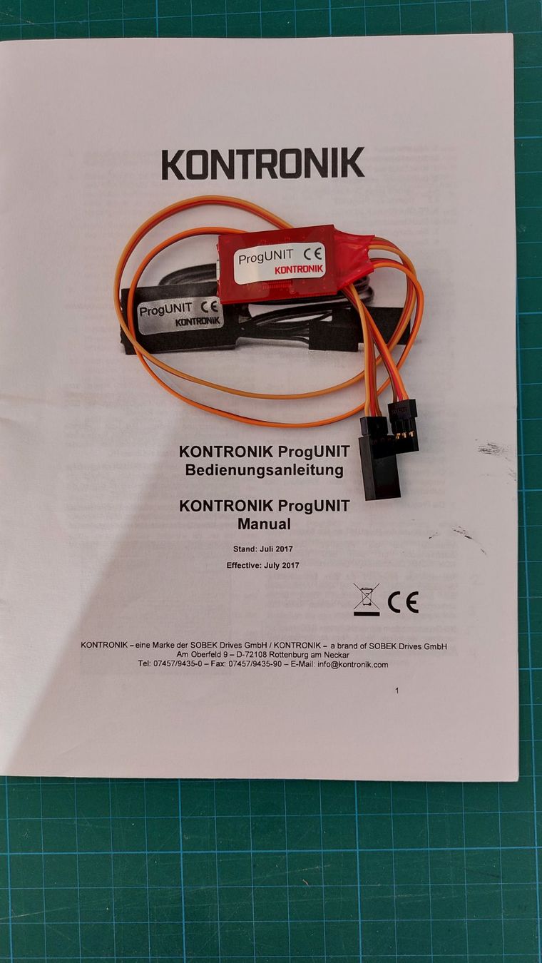 Modellismo RC: Kontronik ProgUNIT – Usato da Hünenberg venduto da schulbe 1