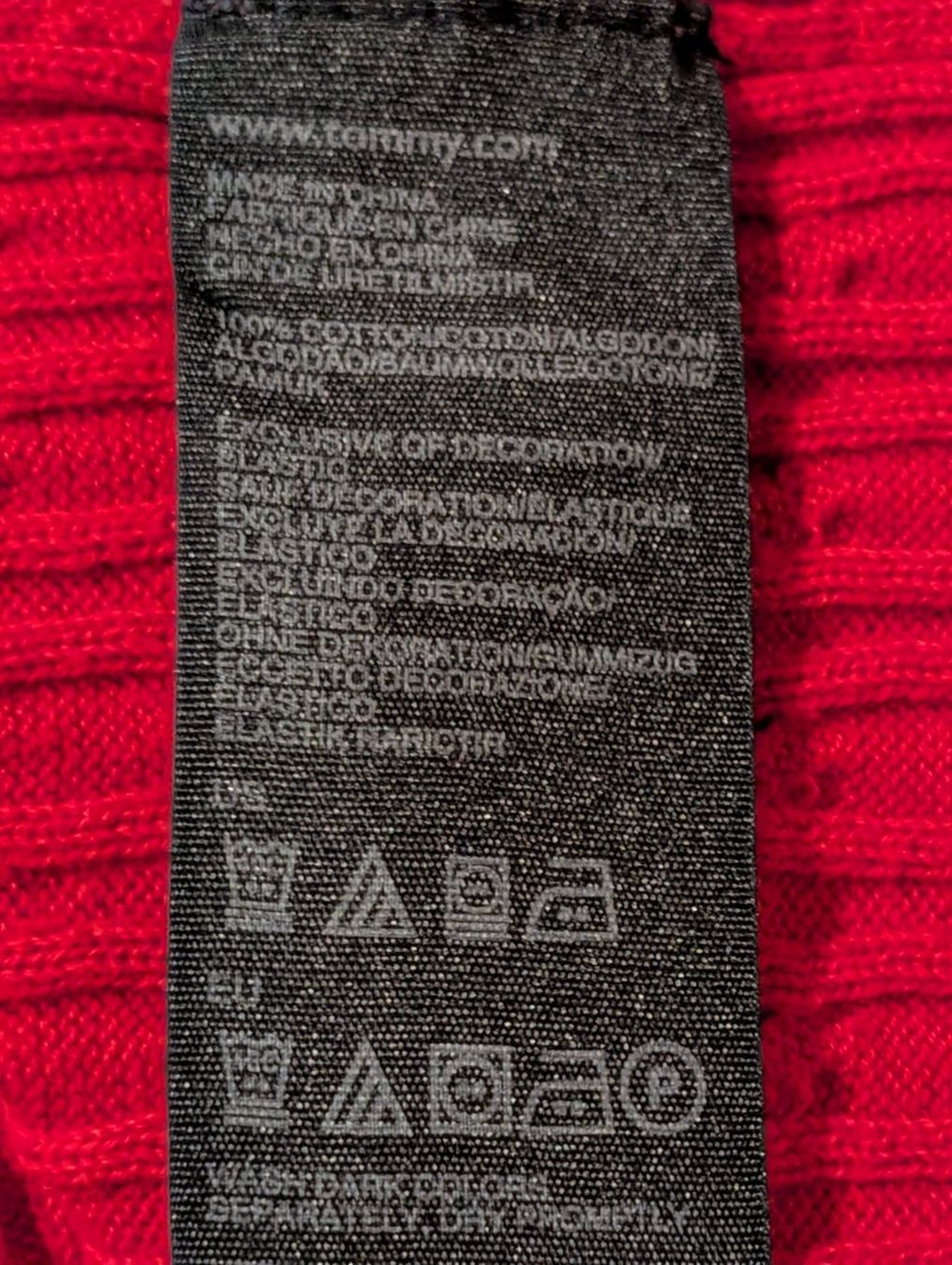 Tommy Hilfiger Pulls & Sweat-shirts: Feinstrick Damenpullover TOMMY HILFIGER, rot, Gr. L – D'occasion à Ermatingen par Hanni_und_Nanni 3
