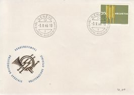 Sonderstempel S. 612 Typ l Genève 1966