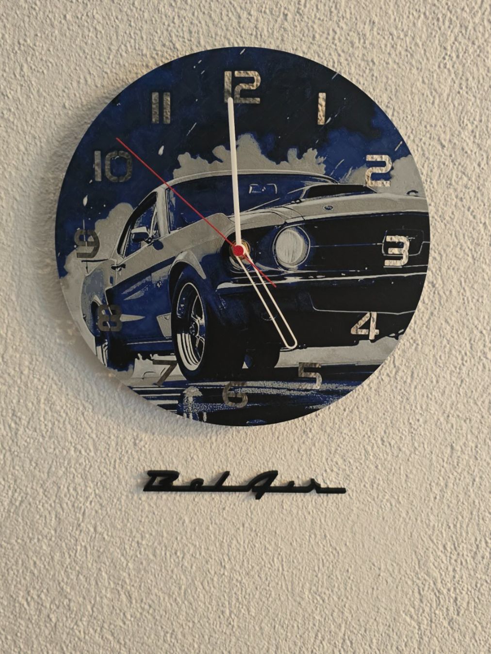 Orologi da terra & Orologi da parete: Ford Mustang Wanduhr US Car Oldtimer – Nuovo (secondo la descrizione) da Winznau venduto da johny_wayne