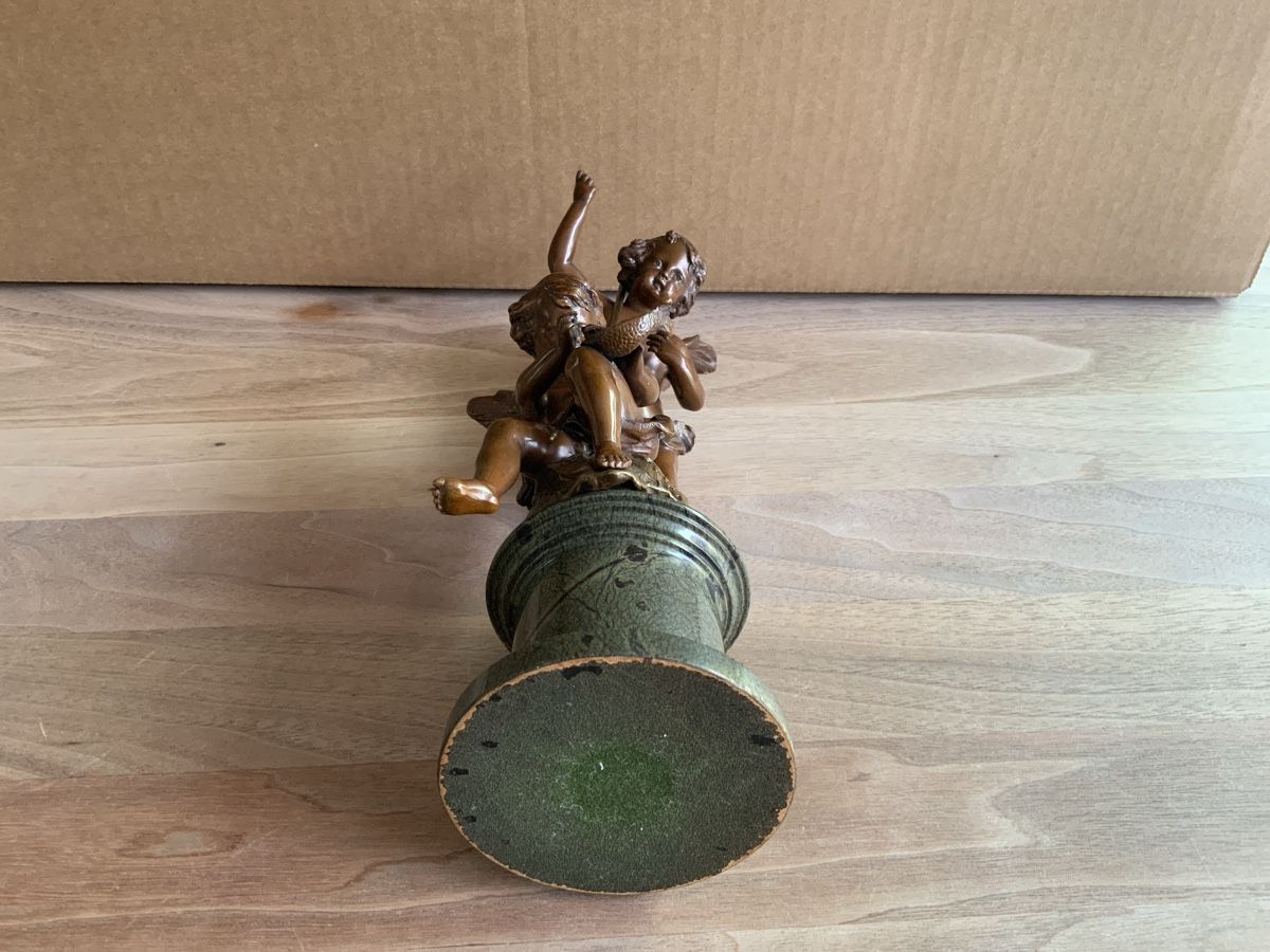 Sculture & Statue: Statue Zwei Putten/Amoretten (Cheruben) – Usato da Magden venduto da Jackevaro 2