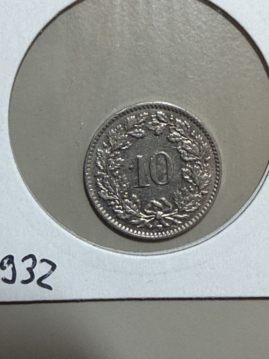 Toutes les monnaies: CHF 0.10 - 1932 – D'occasion à Payerne par Mike1682