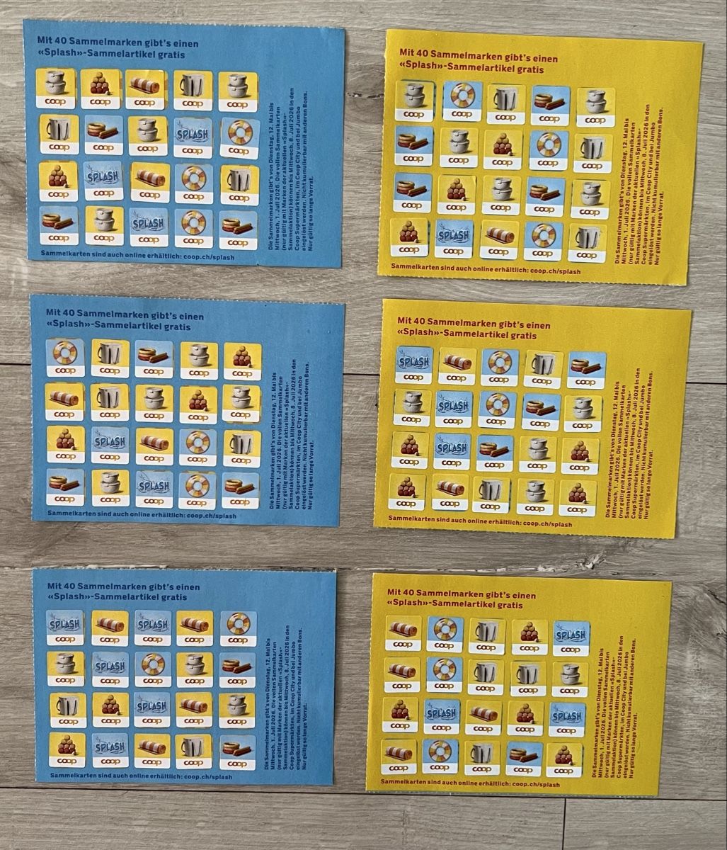 Coop Raccolte di bollini & punti: 240 Coop Splash Sammelmarken – Nuovo e nell'imballaggio originale da Uznach venduto da bike181959 1