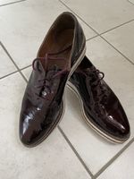 Lackschuhe, Grösse 39, bordeauxrot, Top Zustand für Herbst!