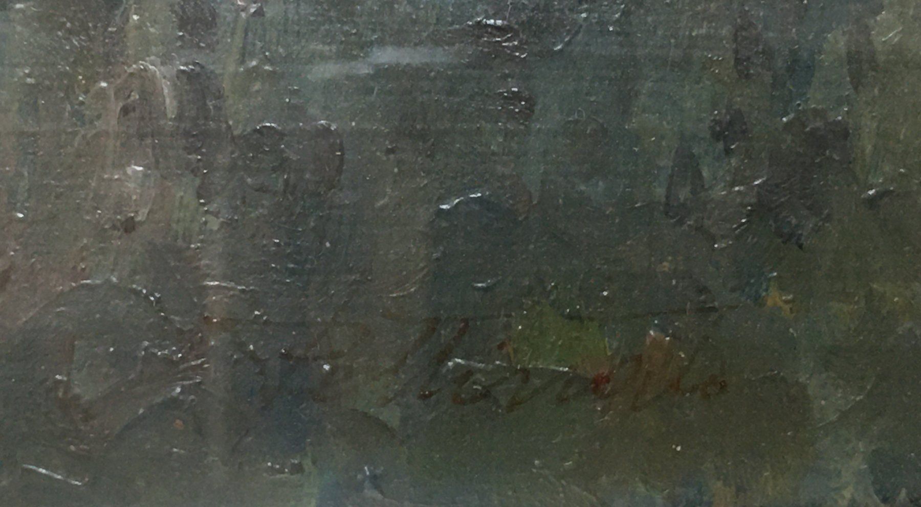 Gemälde: Pettinato Gemälde / 40 x 36cm – Gebraucht aus Oftringen von Vucki 2