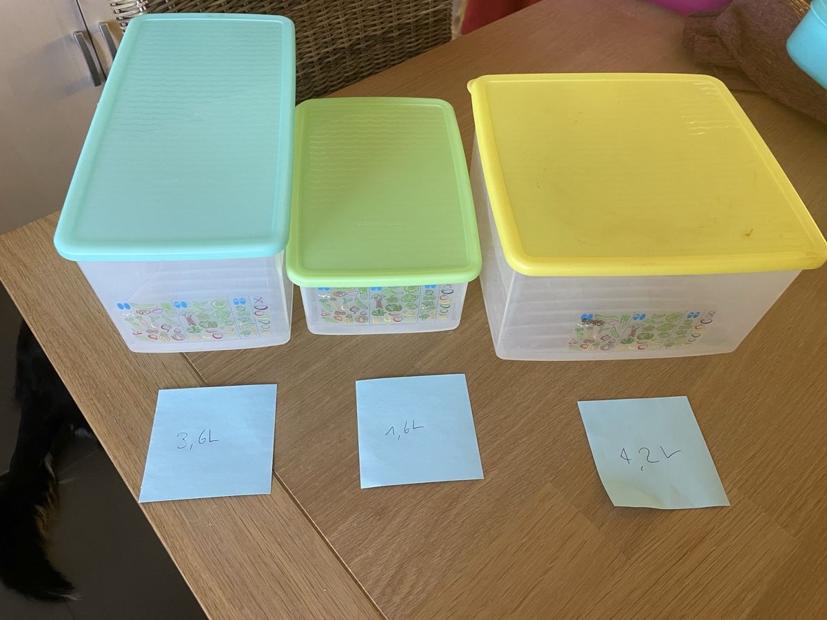 Tupperware Contenitori & Simili: Vorratsdosen 3er Set mit Deckel – Usato da Aarau Rohr venduto da keedom 2