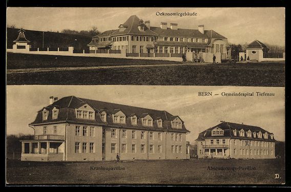Cartes postales: Bern, Gemeindspital Tiefenau, Oekonomieg – D'occasion à Berlin par bartko-reher