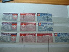 Schweiz Satz 1939 Landi, DFI *