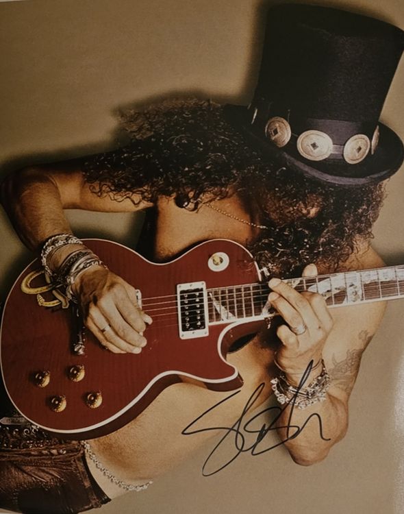Slash Gun's and Roses signed autograph + COA (D'occasion) à Payerne ...