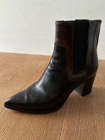 Santoni Leather Ankle Boots