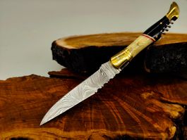 Laguiole Damast Messer Klappmesser echtes Damastmesser