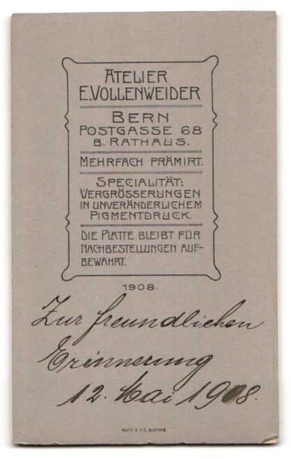 Fotografie &  Plakate: Fotografie E. Vollenweider, Bern, Postga – Gebraucht aus Berlin von bartko-reher 1
