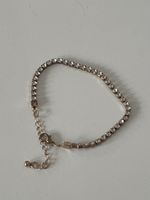 Tennis Armband mit Kristallen Goldfarben Länge verstellbar