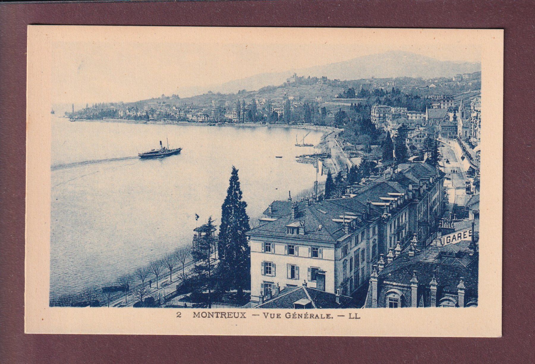 Cartoline postali: MONTREUX - Port – Usato da Pully venduto da nicecards