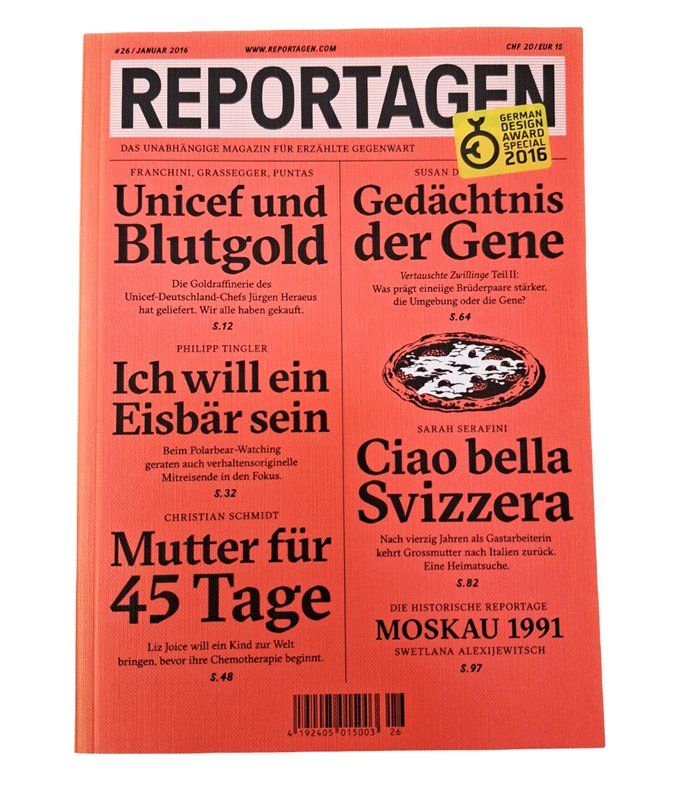 Zeitschriften & Magazine: REPORTAGEN Nr. 26 Januar 2016 – Gebraucht aus Wil SG von Restwert_Wil