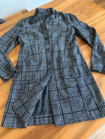 OPUS Mantel Jacke Gehrock kariert Gr. 38 wie NEU
