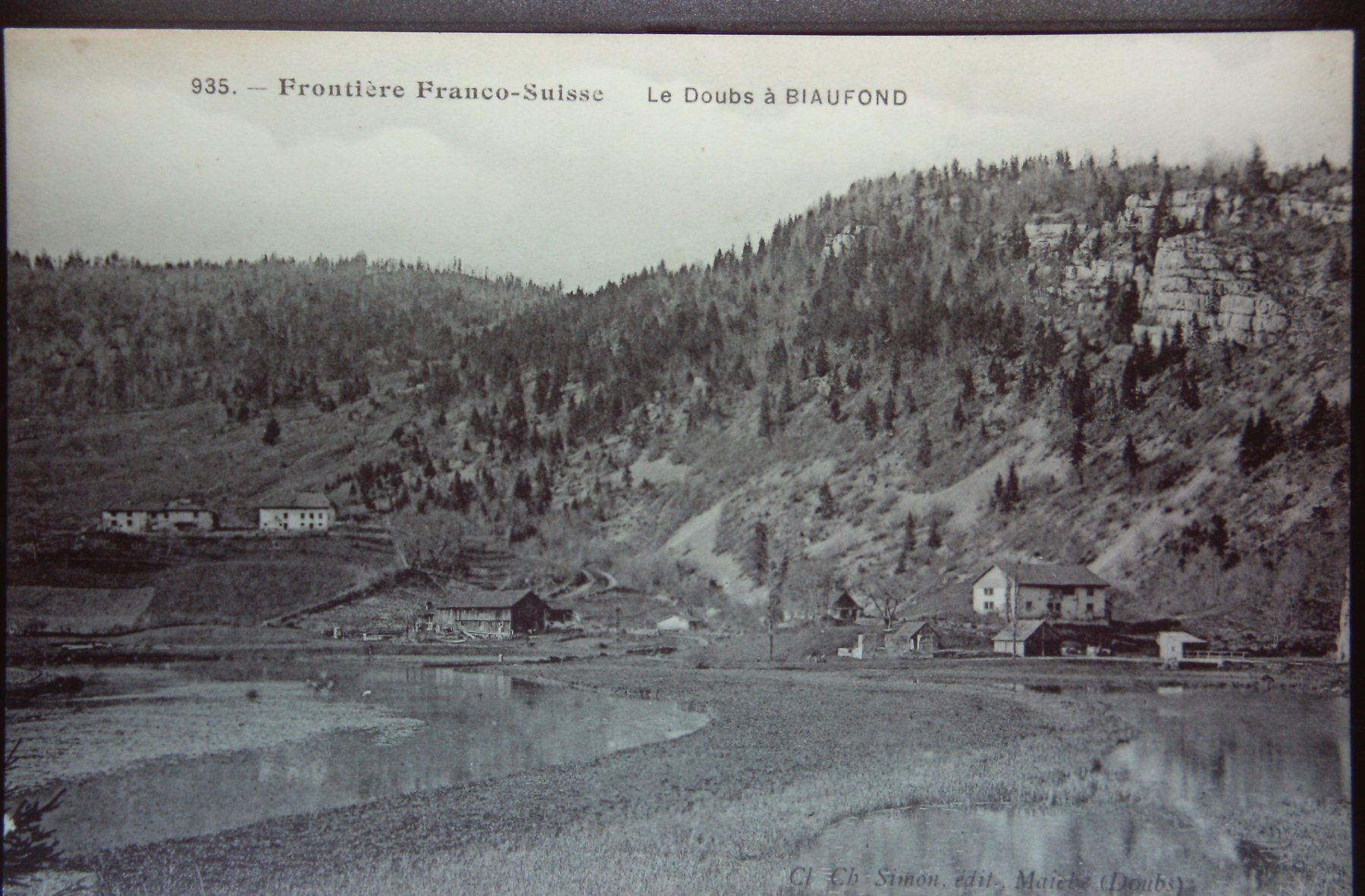 Cartoline postali: Biaufond au bord du Doubs – Usato da Le Locle venduto da Roger46