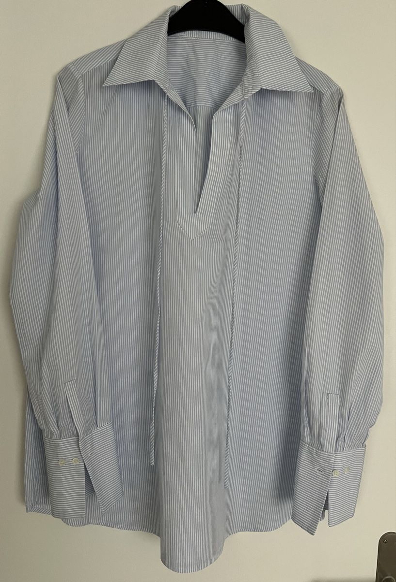 Camicette: Süsses SLY010 Hemd, Gr. 40, hellblau gestreift. – Usato da Uster venduto da Family_Boutique