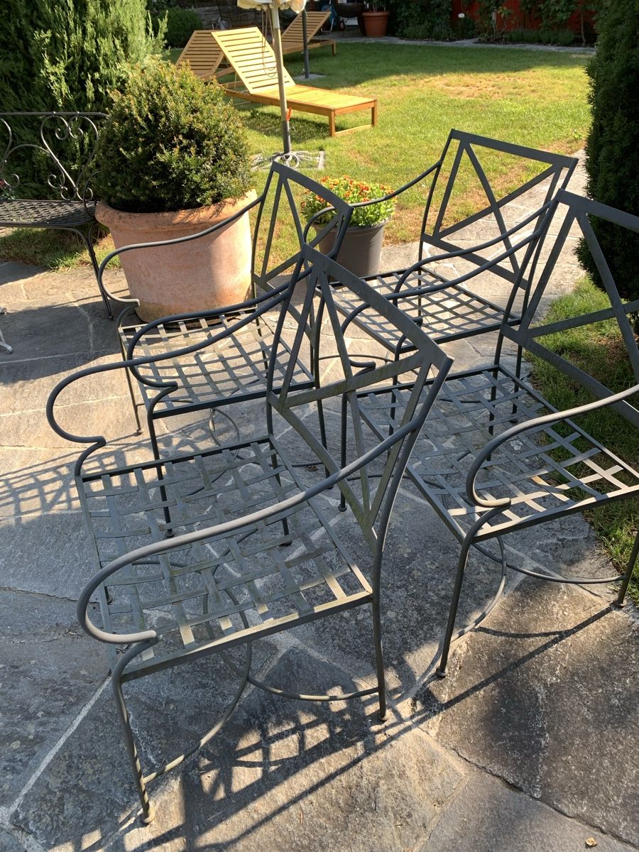 Sessel: 4 Antike Garten Sessel Eisen – Gebraucht aus Oberuzwil von Baer113 1