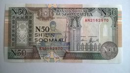 Billet banque Somalie 50 New Shillings 1991 UNC