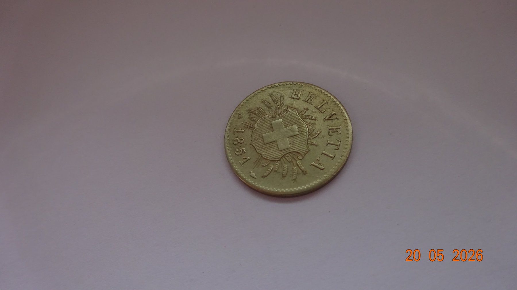 Tutti le monete: 5 Rappen 1851 Billon Unz/Stgl – Usato da bassecourt venduto da Oursvert 2