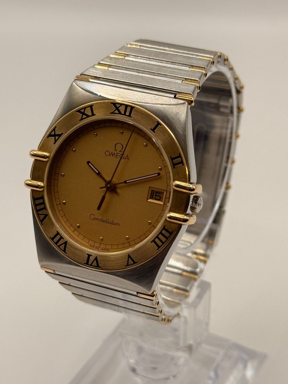 Omega Uhren: Omega Constellation 36 mm Or & Acier – Gebraucht aus Bottens von Evergold.ch 1