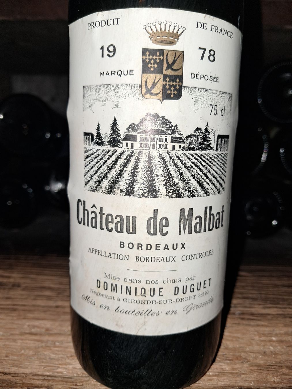 Vino: Château de Malbat Bordeaux 1978 – Nuovo e nell'imballaggio originale da Le locle venduto da juliensaran 1