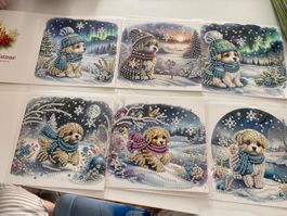 Diamond Painting Karten Hund