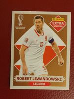 Panini WM Qatar 2022 Robert Lewandowski EXTRA STICKER Legend