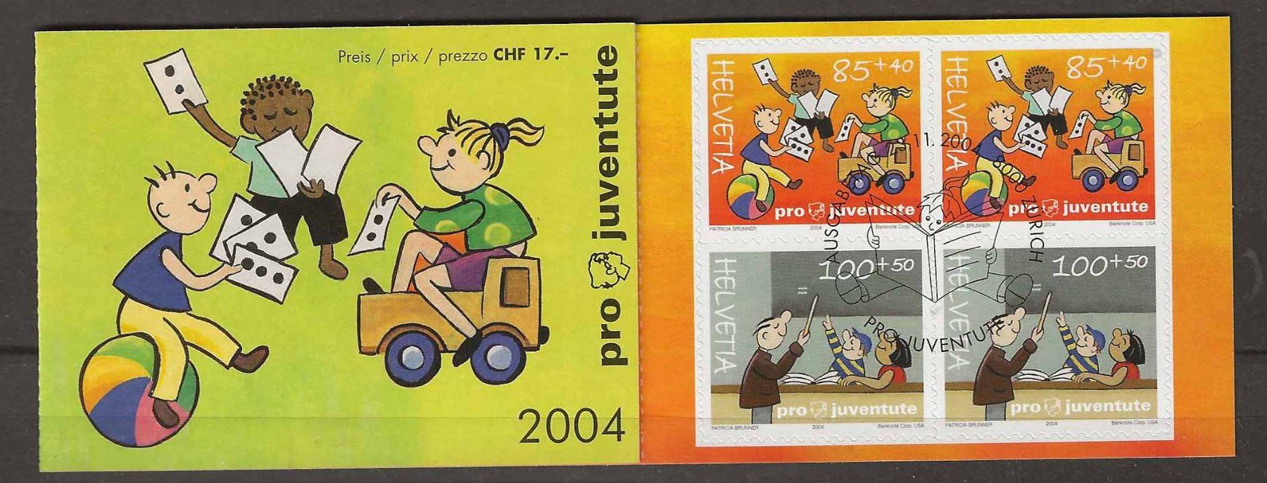 Tutti i francobolli: PJ2004 - Carnet Pro Juventute 2004 ET – Usato da Trélex venduto da Phil_Albert